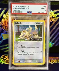 2005 Pokemon Deoxys Slakoth Prerelease 73/107 PSA 9 🔥POP 25🔥 - Image 1