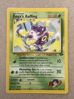 Pokemon - Gym Challenge - Koga's Koffing 48/132 - Uncommon LP - Image 1