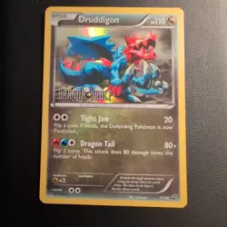 Pokemon Druddigon 17/20 Dragon Vault Stamped Holo Rare Promo LP - Image 1