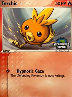Pokemon TCG- Torchic Wizard World Chicago Rare Promo 2005 Ex Emerald #69 -NM - Image 2