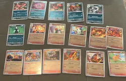 Pokemon lot 17 reverse holo Mega Evolution Darkness and Fire - Image 1