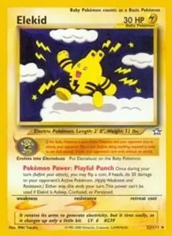 Elekid (#022/111) - Unlimited E - Neo Genesis MP Pokemon - Image 1
