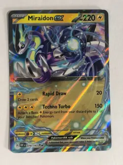Pokemon TCG Obsidian Flames Miraidon EX 079/197 Near Mint - Image 1
