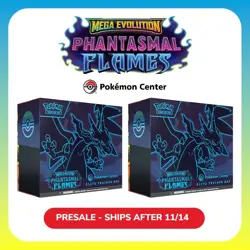 2x Phantasmal Flames: Pokemon Center ETB - PREORDER (SHIPS AFTER 11/14) PRESALE - Image 1