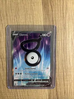 Pokemon TCG Unown V Silver Tempest 176/195 Holo Ultra Rare - Image 1