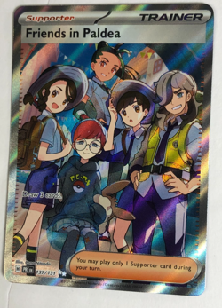 Pokemon TCG Prismatic Evolutions Full Art Friends in Paldea 137/131 Near Mint - Image 1