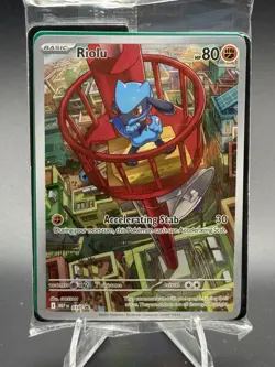 POKEMON MEGA EVOLUTION RIOLU BLACK STAR PROMO 010 SEALED - Image 1