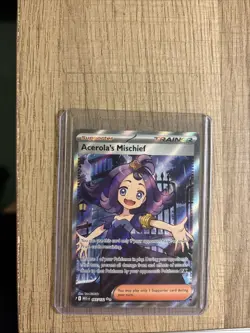 Acerola's Mischief 165/132 Mega Evolution Pokemon Full Art Trainer - Image 1