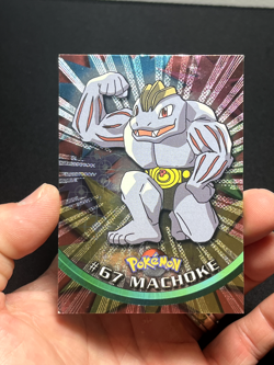 Topps Pokemon Series 1 HOLO FOIL Embossed Rays Machoke 67 Machamp 68 - Image 3