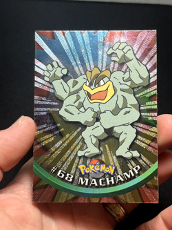 Topps Pokemon Series 1 HOLO FOIL Embossed Rays Machoke 67 Machamp 68 - Image 5