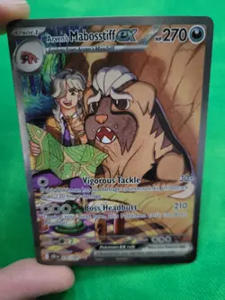 Pokemon Arven's Mabostiff EX 235/182 Destined Rivals Special Illustration NM - Image 2