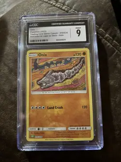 Pokemon CGC 9 TCG Classic Collection Holo Onix CLV 010/034 - Image 1