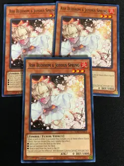 Yugioh Ash Blossom & Joyus Spring SDBT-EN014 1st Common x3 (NM) - Image 1