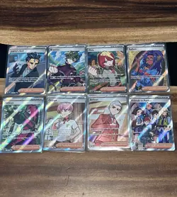 Pokemon TCG 8 Card Lot Card Trainer Full Art Ultra Rares TCG - Image 1