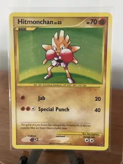 Hitmonchan 129/127 Platinum Base Set Secret Rare Holo Pokemon Card from 2009 - Image 1