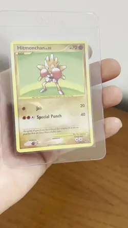 Hitmonchan 129/127 Platinum Base Set Secret Rare Holo Pokemon Card from 2009 - Image 2