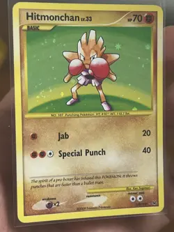 Hitmonchan 129/127 Platinum Base Set Secret Rare Holo Pokemon Card from 2009 - Image 4