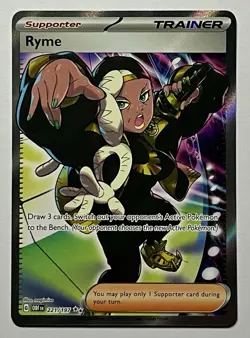 Ryme 221/197 (LP) IR Scarlet & Violet: Obsidian Flames 2023 Pokemon Card - Image 1