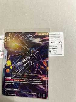 Freedom Gundam - Gundam The Card Game G001-065 LR Legendary Rare Holo Foil - Image 5