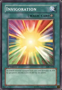 Invigoration SDK-E020 Common 1st Edition Yugioh TCG Card - Image 1
