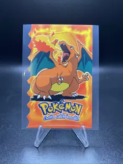 Charizard 6 of 12 Topps Die Cut Movie Edition Blue Logo Pokemon Card LP - Image 1