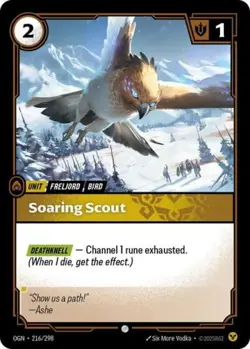 ~ Soaring Scout ~ Foil ~ Riftbound: Origins - Image 1