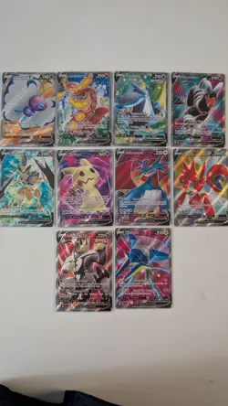 Pokemon TCG LOT of ULTRA RARE FULL ART V 10 cards NEAR MINT - Image 1
