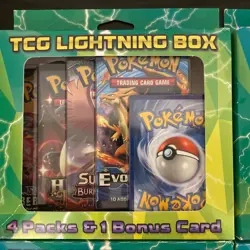 Pokemon TCG Lightning Set Booster 4 Packs 1 Bonus Card Coin NEW SEALED Lot Of 4 - Image 2