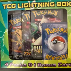 Pokemon TCG Lightning Set Booster 4 Packs 1 Bonus Card Coin NEW SEALED Lot Of 4 - Image 4