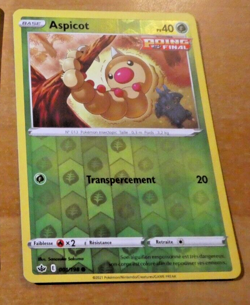 POKEMON REGNE DE GLACE CARD REVERSE HOLO CARTE Aspicot 001/198 EB06 FR MINT - Image 1