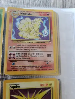 WOTC 1999 Holo Rare Pokemon Card Bundle Base Set Jungle Fossil Binder INCLUDED - Image 4