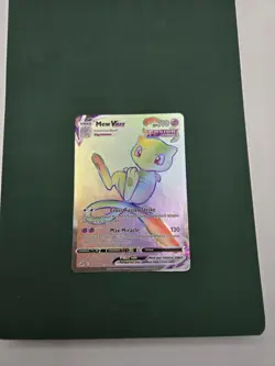 Mew Rainbow VMAX Holo Card 268/264 Fusion Strike Mint Condition Secret Rare - Image 1
