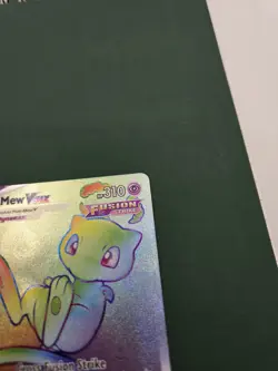 Mew Rainbow VMAX Holo Card 268/264 Fusion Strike Mint Condition Secret Rare - Image 3