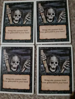 MTG - 4x Raise Dead - Revised - Playset - Nm - Image 1