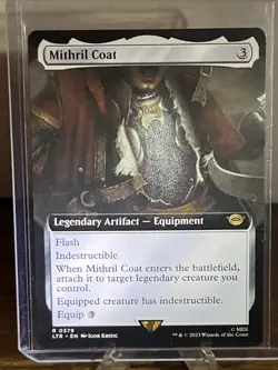 Mithril Coat MTG Lord Of The Rings Expanded Art Rare - Unplayed #0379 - Image 1