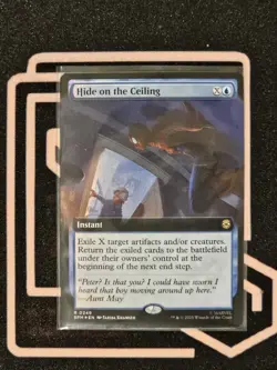 MTG Hide On The Ceiling 0249 Extended Art FOIL Rare - Image 1