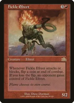 2x Fickle Efreet Prophecy MP MTG - Image 1