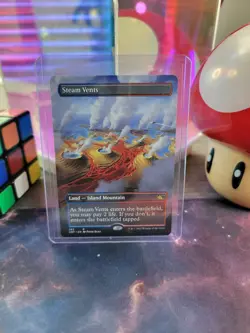 Steam Vents (Borderless) Magic The Gathering Unfinity Regular Rare NM - Image 1