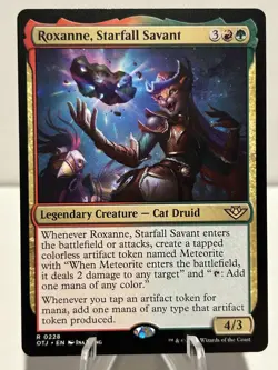 Roxanne, Starfall Savant 228 R Outlaws of Thunder Junction regular Near Mint MTG - Image 1