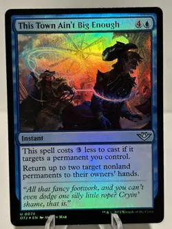 This Town Ain't Big Enough 74 U Outlaws of Thunder Junction FOIL NM MTG - Image 1