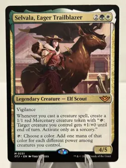 Selvala, Eager Trailblazer 231 M Outlaws of Thunder Junction NM MTG - Image 1