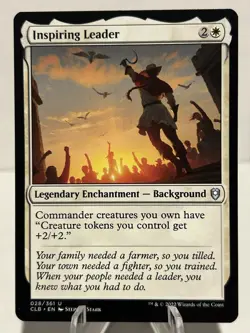 Inspiring Leader 28 U Commander Legends: Battle for Baldur's Gate NM MTG - Image 1