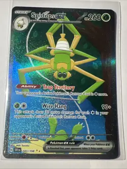 Pokemon TCG Spidops EX 243/198 Illustration Scarlet & Violet Base Set - Image 1
