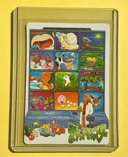 🔥 ODDISH GARDEN Pokemon Pocket Monsters Vintage Vending Prism Sticker Foil Holo - Image 2