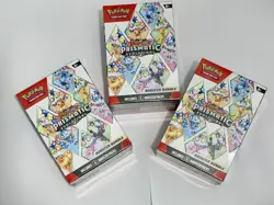 (Lot of 3) Pokemon TCG Prismatic Evolutions Bundles | W/ 6 Booster Packs Each - Image 1