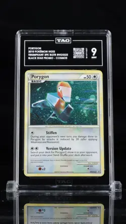 2010 POKEMON HGSS TRIUMPHANT BLSTR PROMO #HGSS22 PORYGON COSMOS HOLO TAG 9 - Image 1