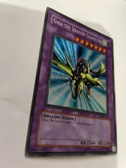 Yugioh TCG - NM - Gaia the Dragon Champion - LOB-125 - Secret Rare - Image 2