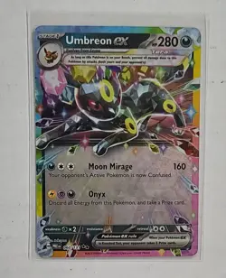 Pokemon TCG Umbreon EX 060/131 Double Rare Holo Card Prismatic Evolutions - Image 1