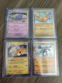 Pokemon TCG Sam's Club Mini Tin 4 Promo cosmos Holo Cards. Top Loaded. NM - Image 1