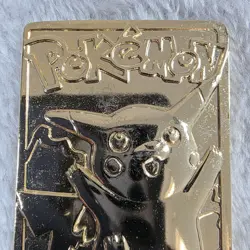 Burger King Pokemon 23k Gold Plated Pikachu #25 Trading Card in Case 1999 - Image 3